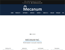 Tablet Screenshot of mecanum.com